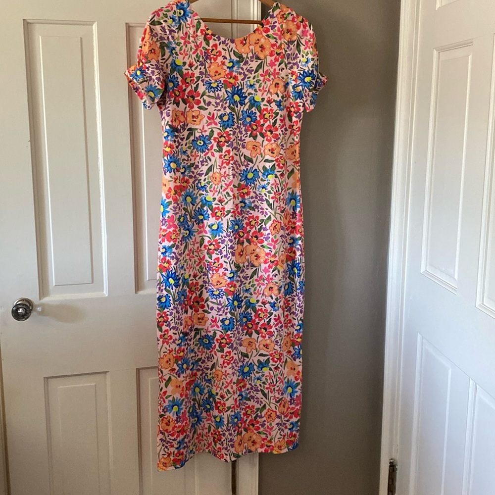 Bright Floral Maxi Dress